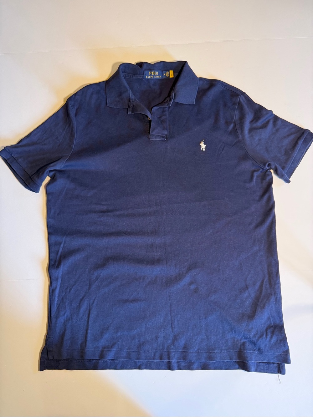 Authentic Polo Ralph Lauren Navy Blue Polo Shirt Men's Size M